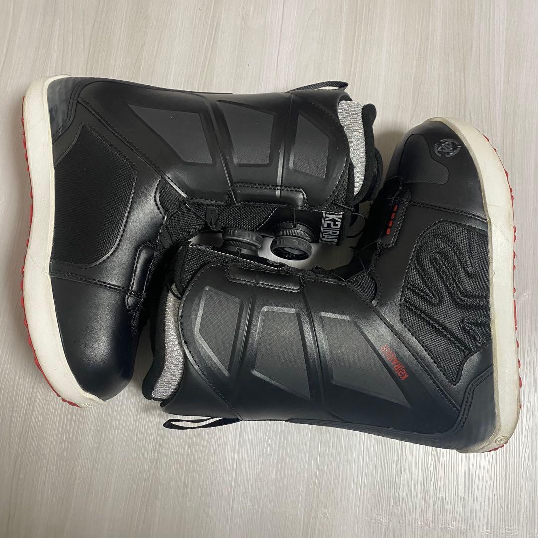 【美品】K2 RAIDER BOA 25cm ブラック　スノーボードブーツ
