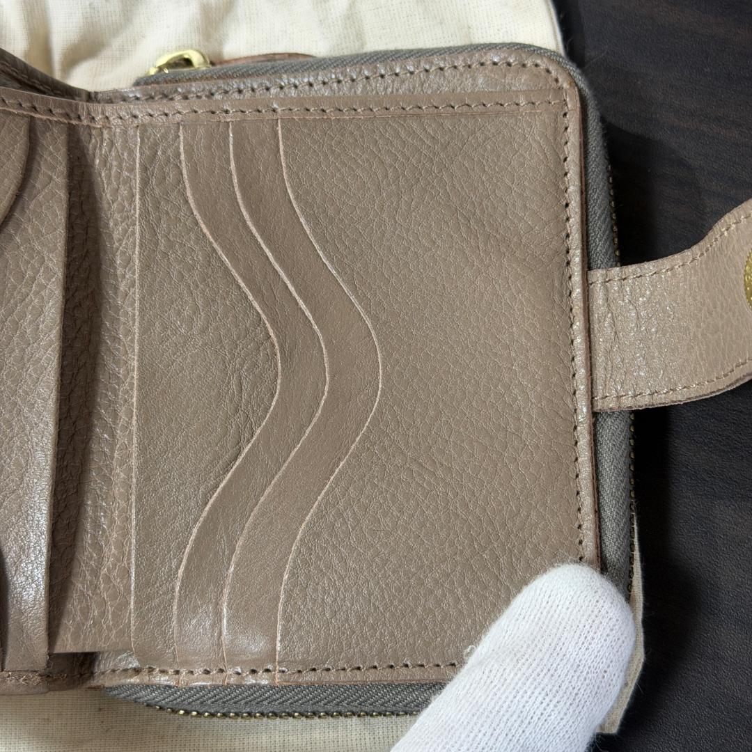 【新品未使用】イルビゾンテ ファスナー 財布 グレー