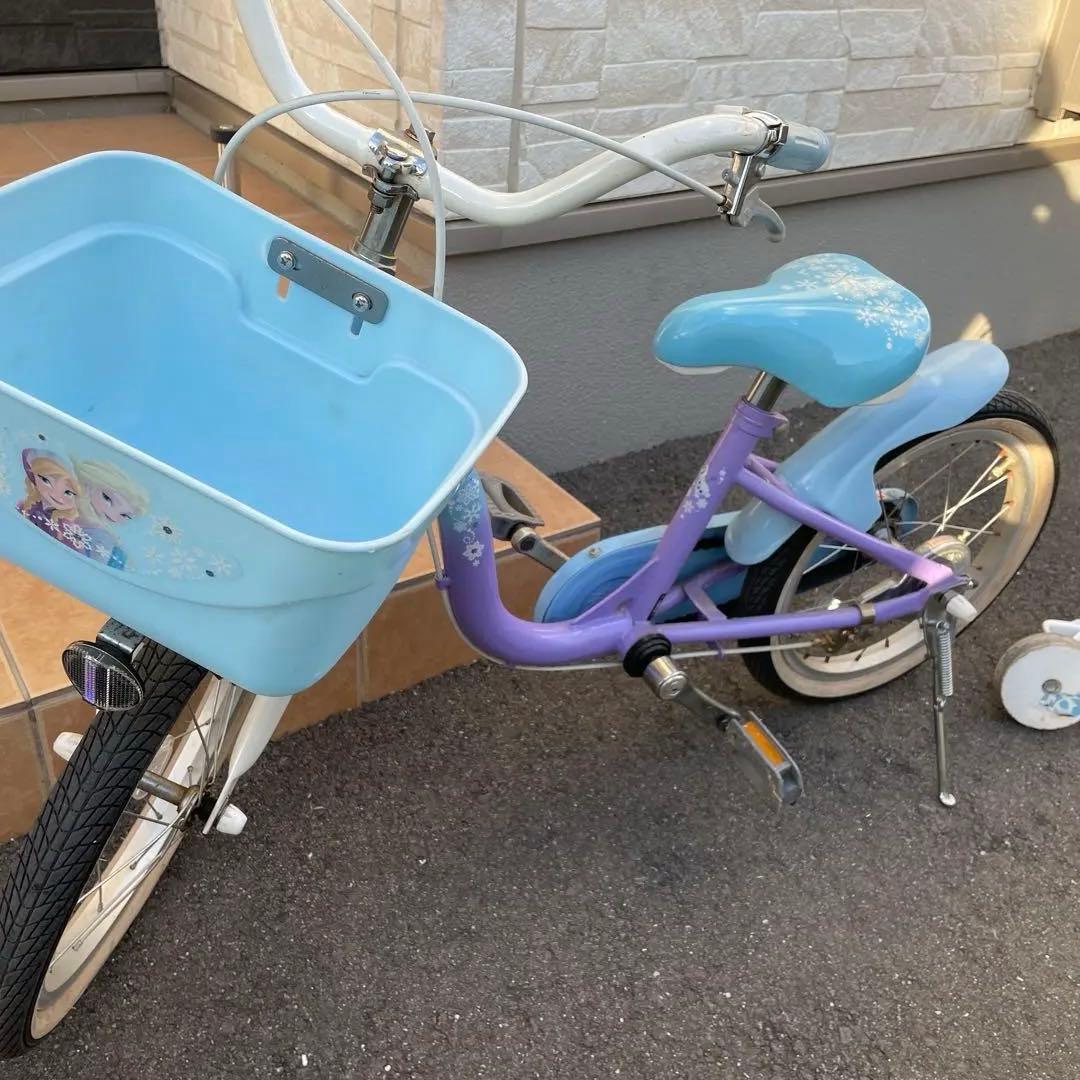 け*い様 アナと雪の女王 幼児用自転車　16インチ　サイクルハウス保管　補助輪