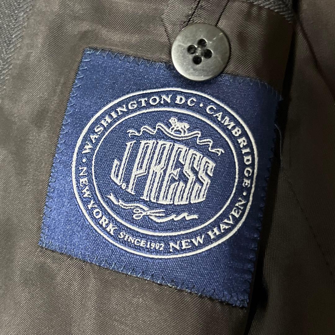 【極美品】JPRESS セットアップ スーツAB6 茶 ツイード オンワード樫山