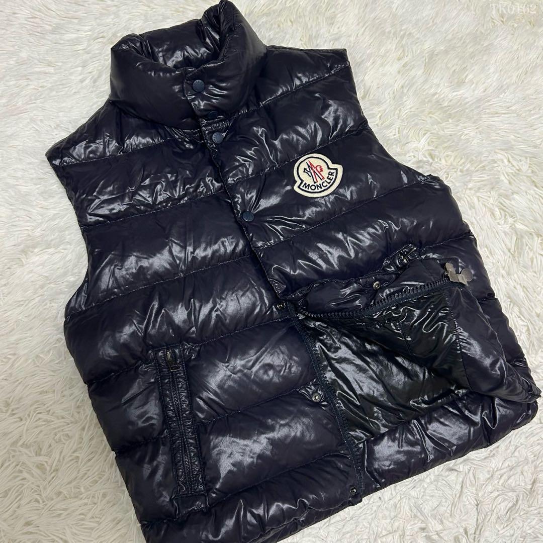 【正規美品/L】モンクレール チベット ダウンベスト ワッペン付き 肉厚 黒