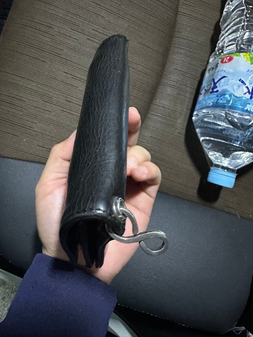 クロムハーツ 1ZIPクロスボタンレザーウォレット