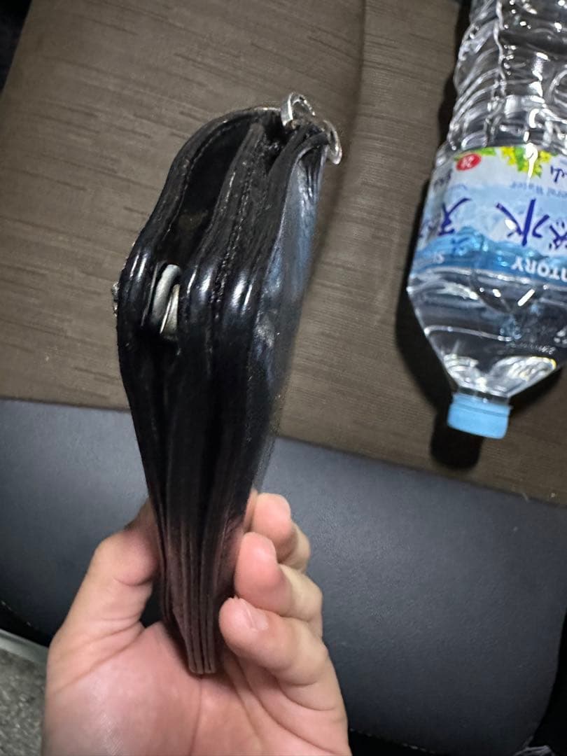 クロムハーツ 1ZIPクロスボタンレザーウォレット