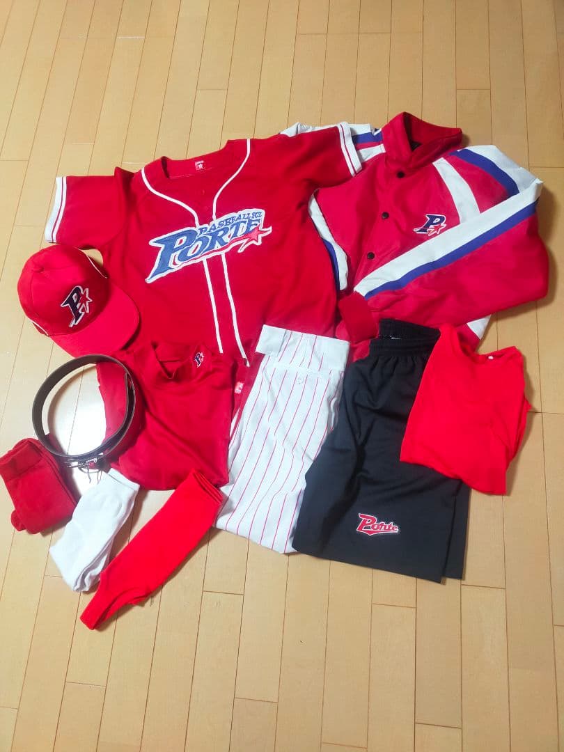 ポルテ　野球　ユニフォーム　160　夏冬セット