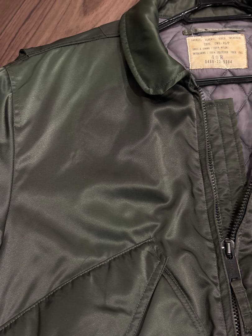 柿田商店 CWU-45￼/P フライトジャケット SCOVILLジッパー 40R