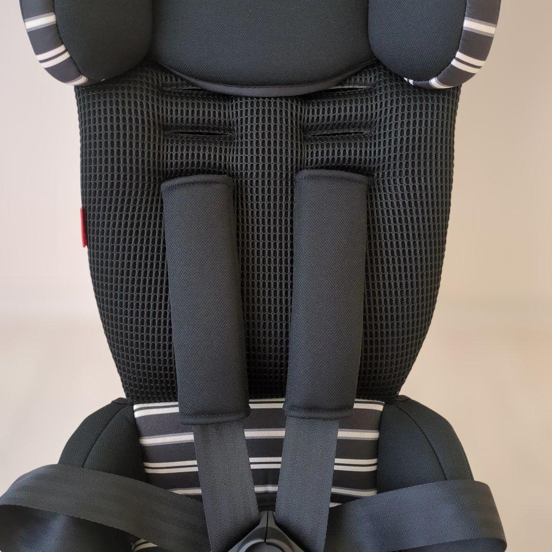 【未使用】日本育児 チャイルドシート トラベルベスト ECプラスブラックボーダー