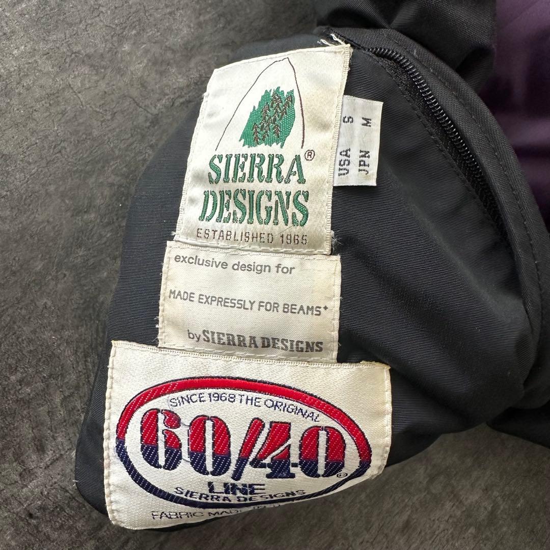 SIERRA DESIGNS リバーシブルダウンベスト ブラック/パープル