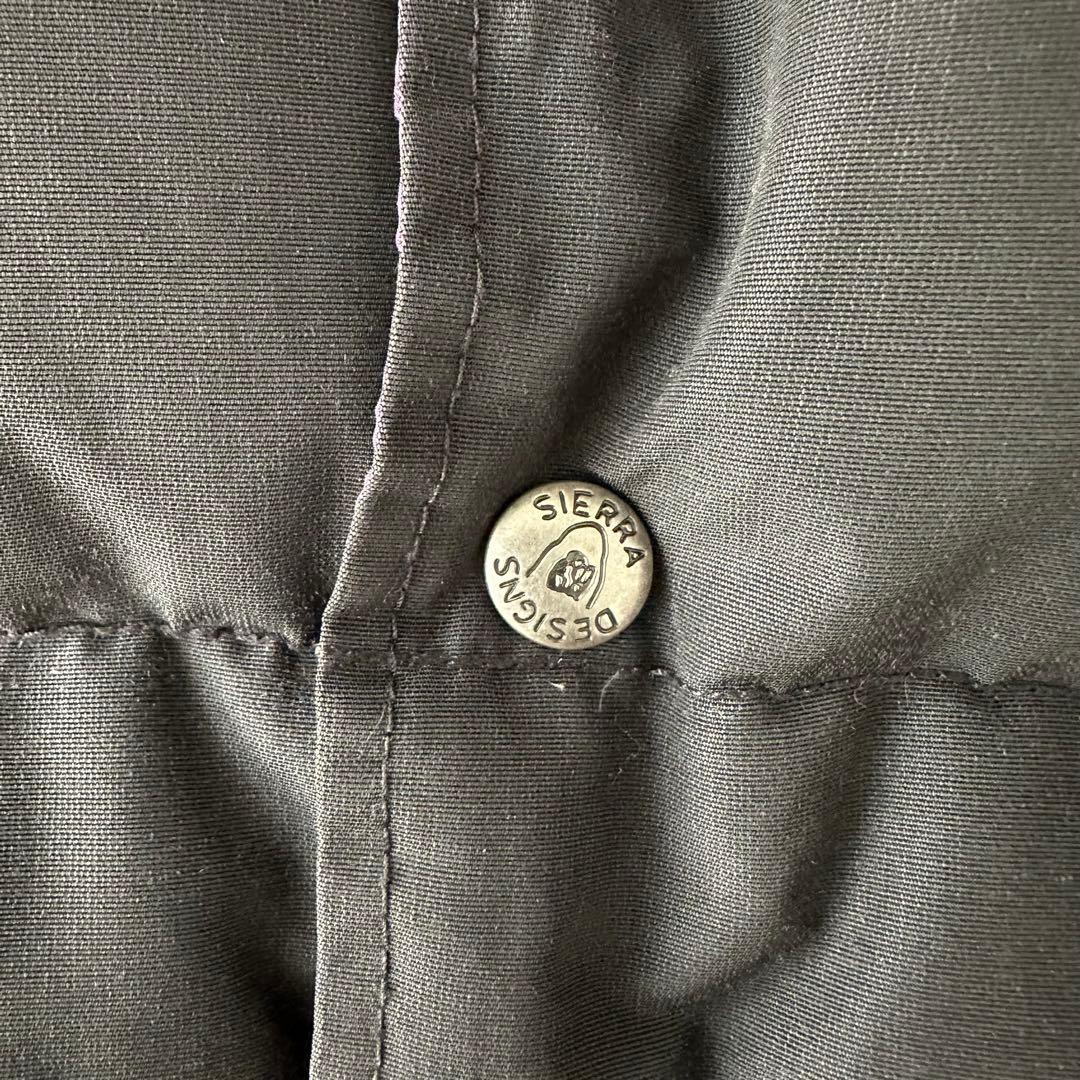 SIERRA DESIGNS リバーシブルダウンベスト ブラック/パープル