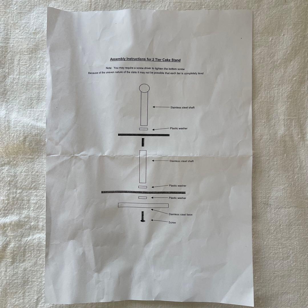 新品未使用❗️The Just Slate Company スレートケーキスタンド