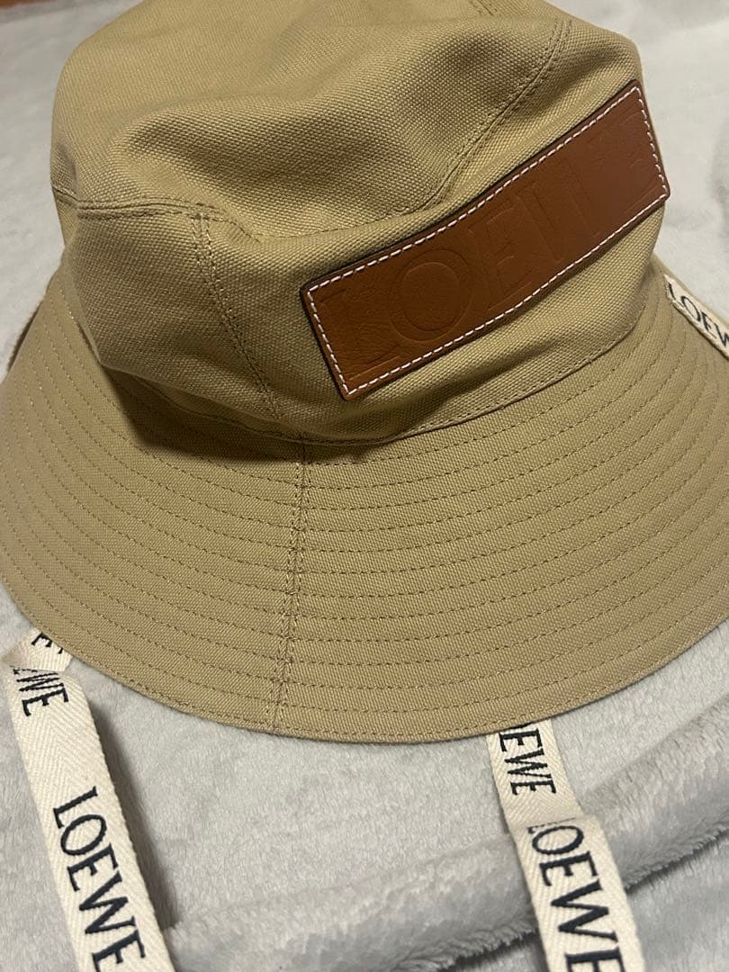 LOEWE ベージュ バケットハット サイズ59