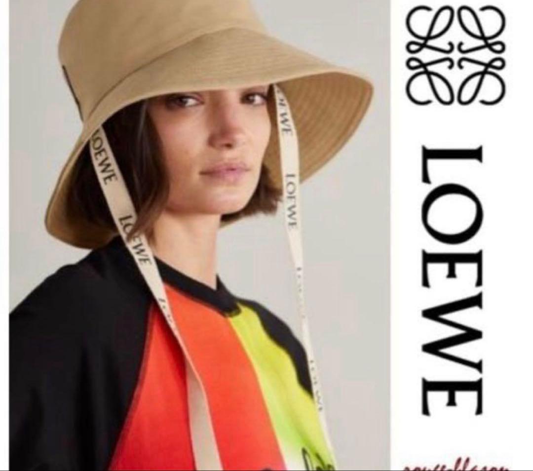 LOEWE ベージュ バケットハット サイズ59