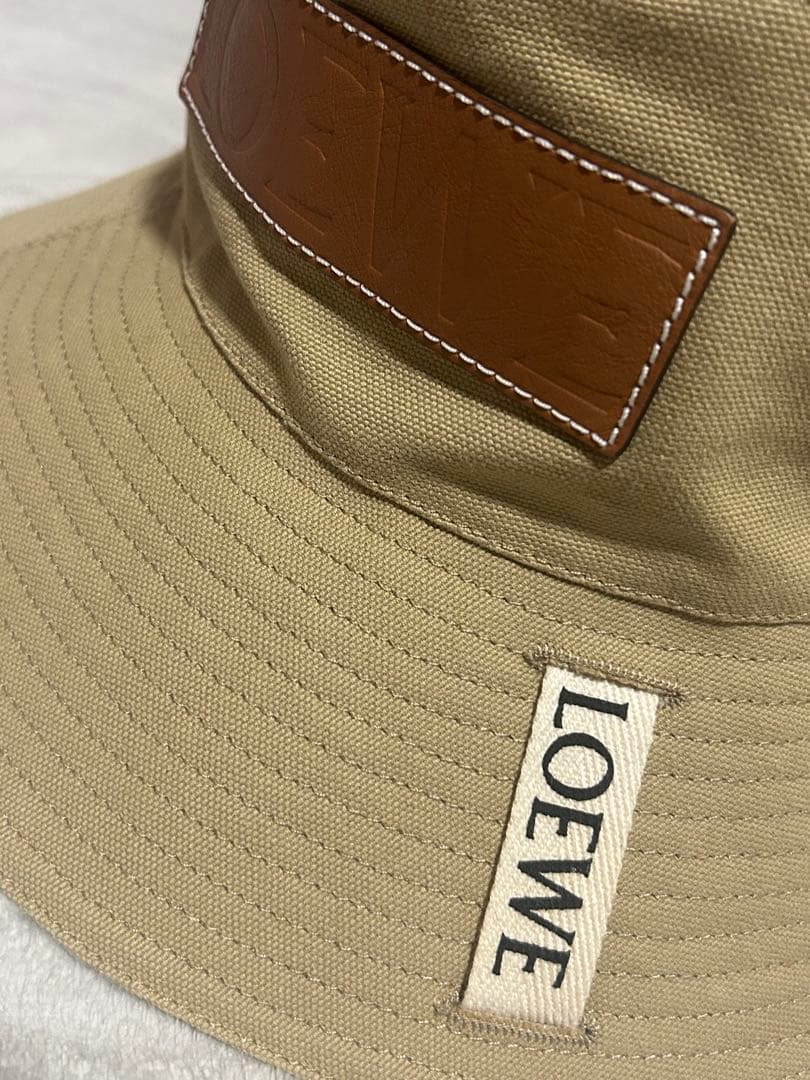 LOEWE ベージュ バケットハット サイズ59