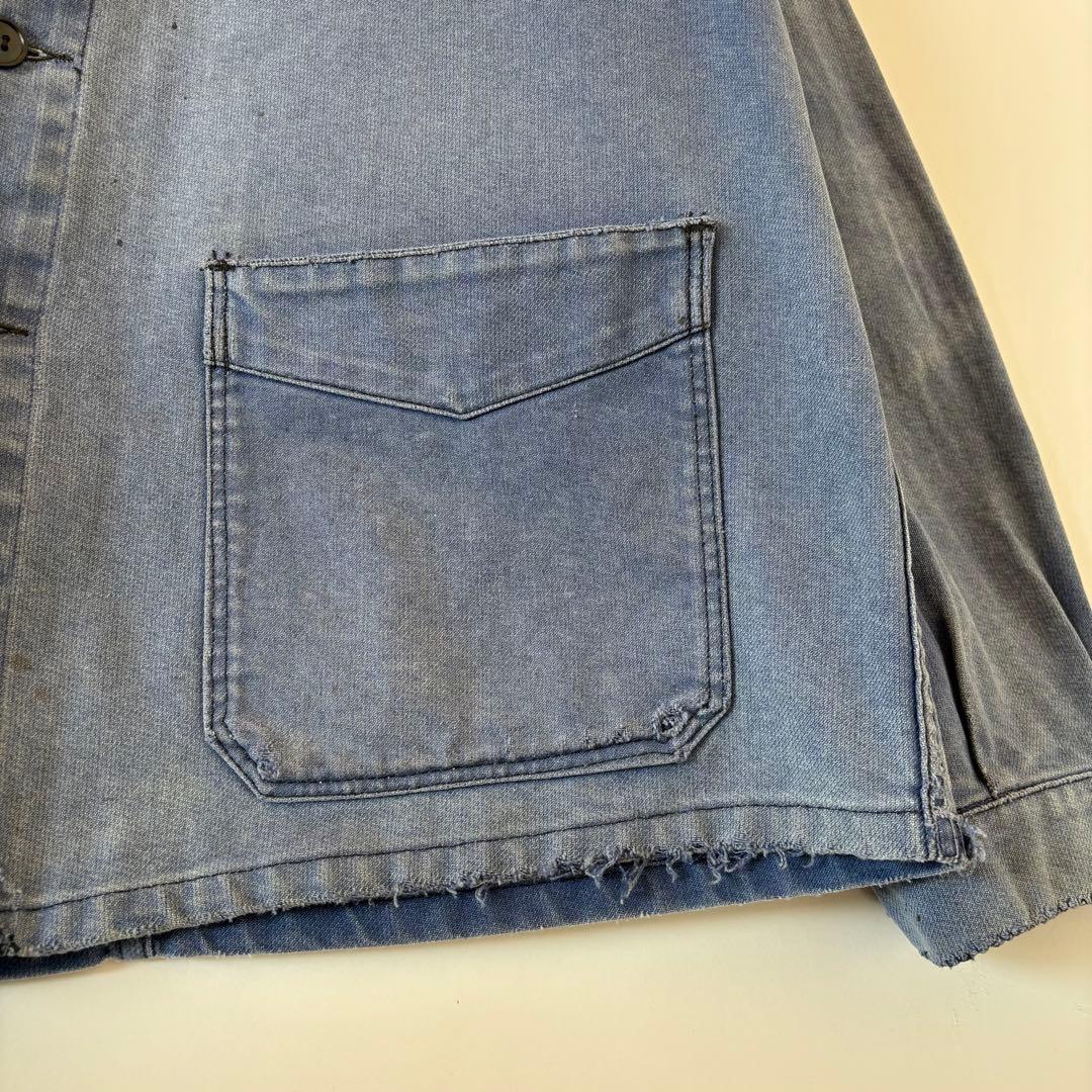 60s ヴィンテージ フレンチ Vポケ カバーオール ユーロ古着 ヨーロッパ