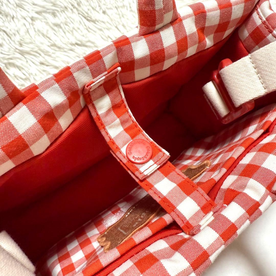 未使用 コーチトピア ギンガム チェック 2way ループ トートバッグ