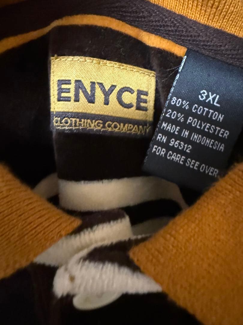 ENYCE ポロシャツ ベロア 3XL 長袖