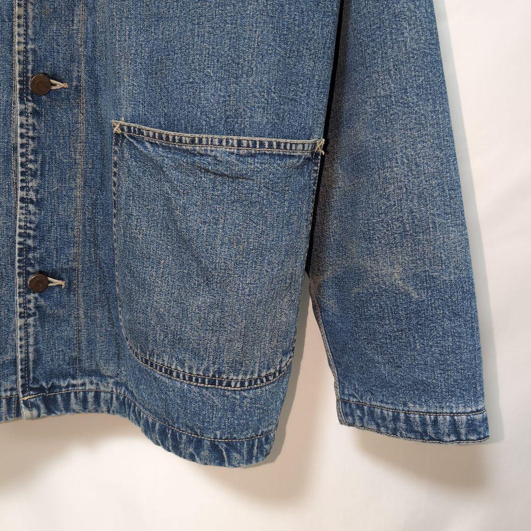 90s old GAP カバーオール 裏地付き 襟コーデュロイ 3本ステッチ