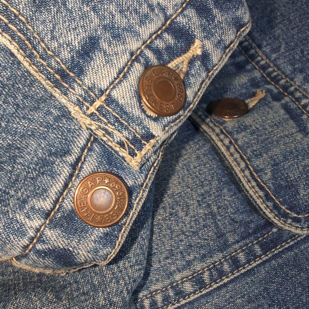 90s old GAP カバーオール 裏地付き 襟コーデュロイ 3本ステッチ