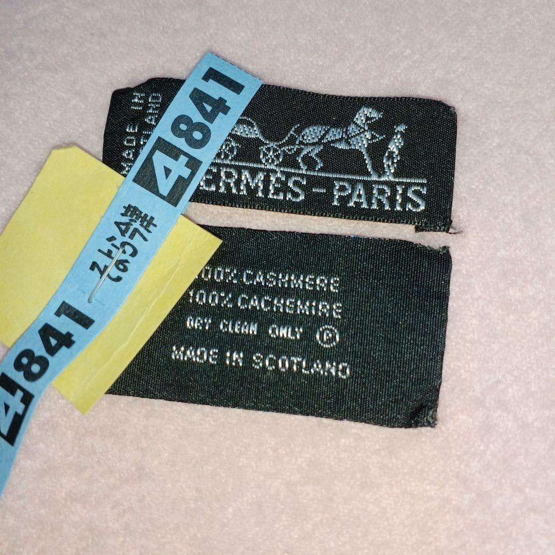 19 　エルメス　ストール　大判　70×188　ベビーピンク　マフラー　ショール