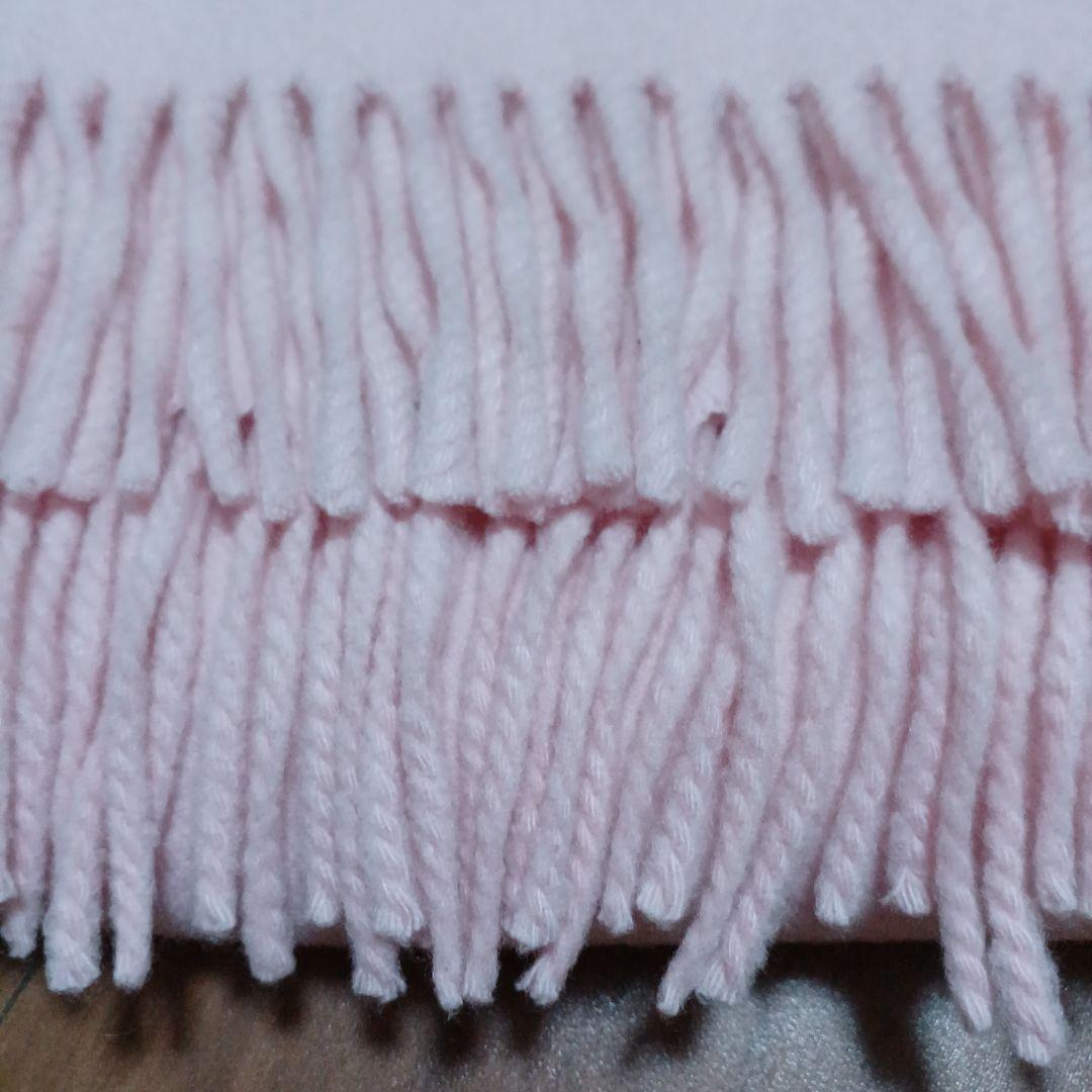 19 　エルメス　ストール　大判　70×188　ベビーピンク　マフラー　ショール