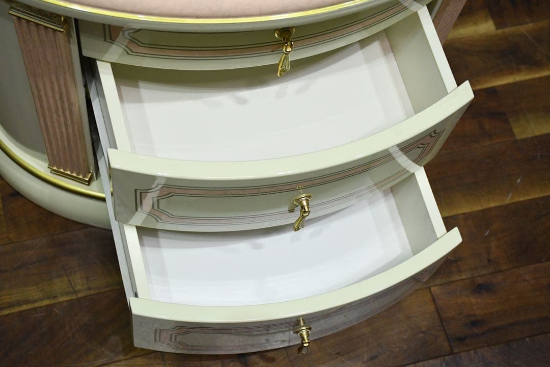 DGC70 イタリア製 サイドチェスト 3ドロワー ナイトチェスト