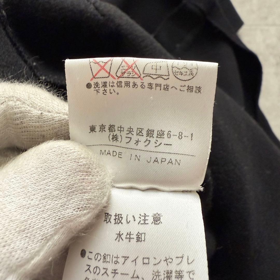 フォクシー　ロングコート　ジレ　アウター　カシミヤ100％　黒　　40