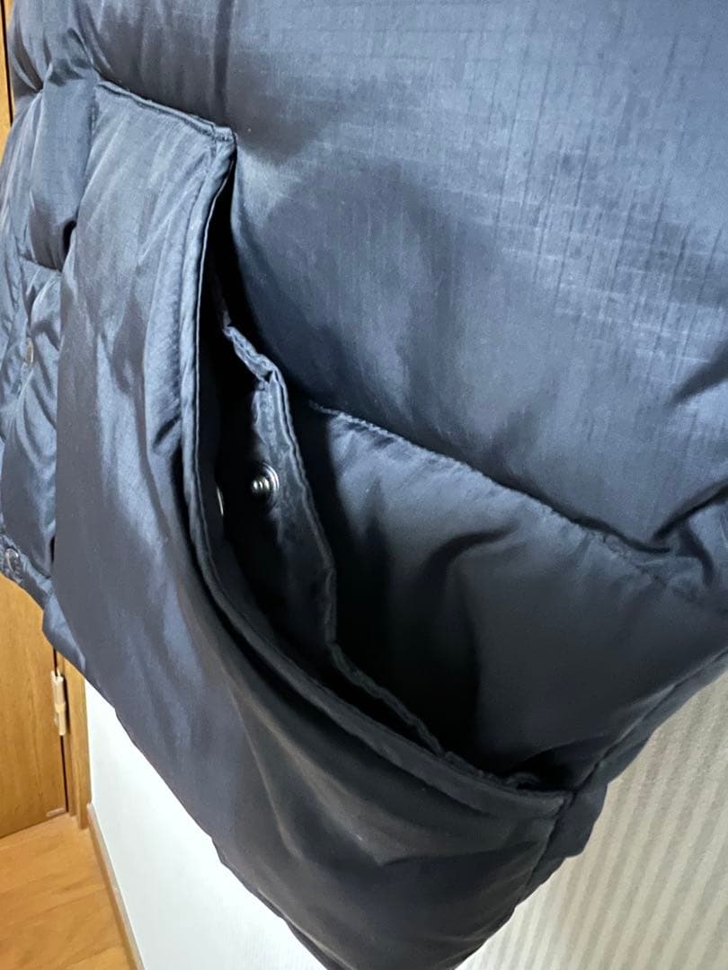 【希少】THE NORTH FACE ダウンベスト L 黒　裏地ペイズリー