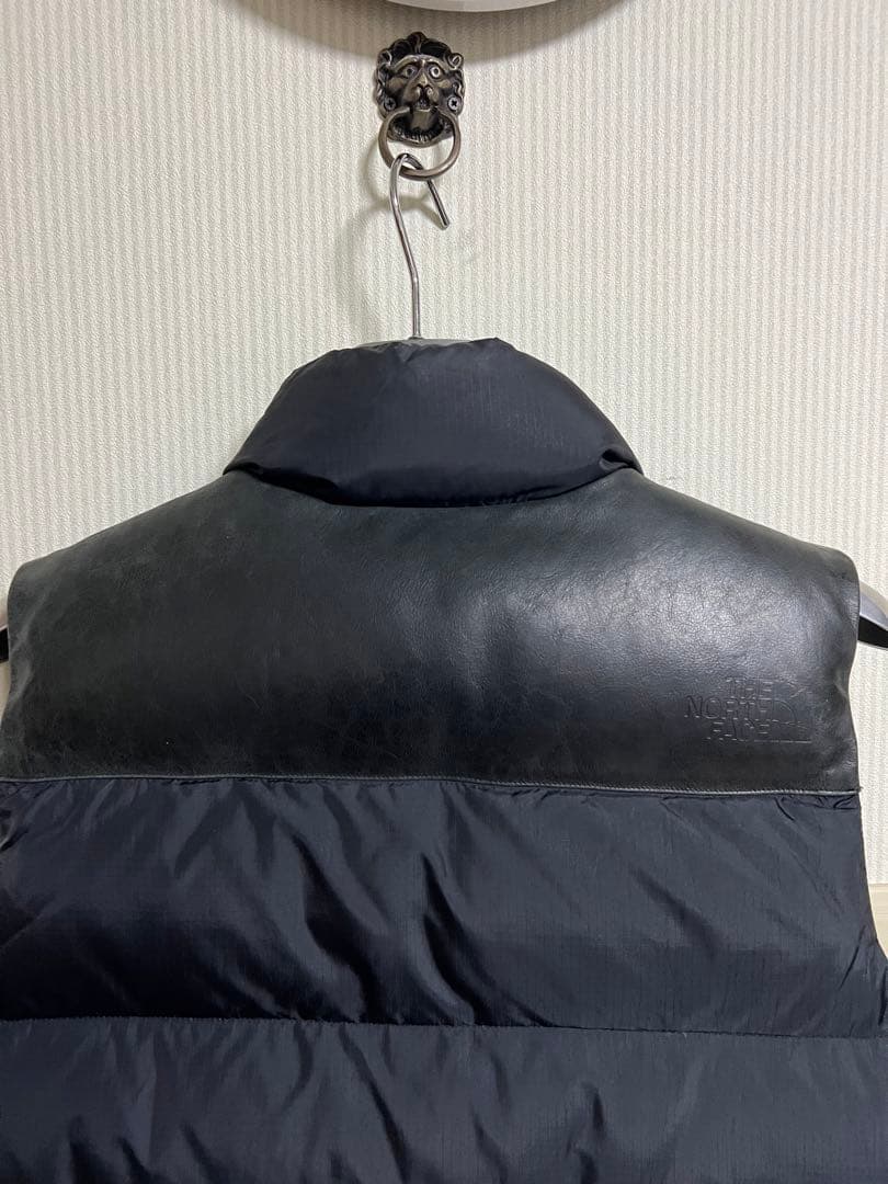 【希少】THE NORTH FACE ダウンベスト L 黒　裏地ペイズリー