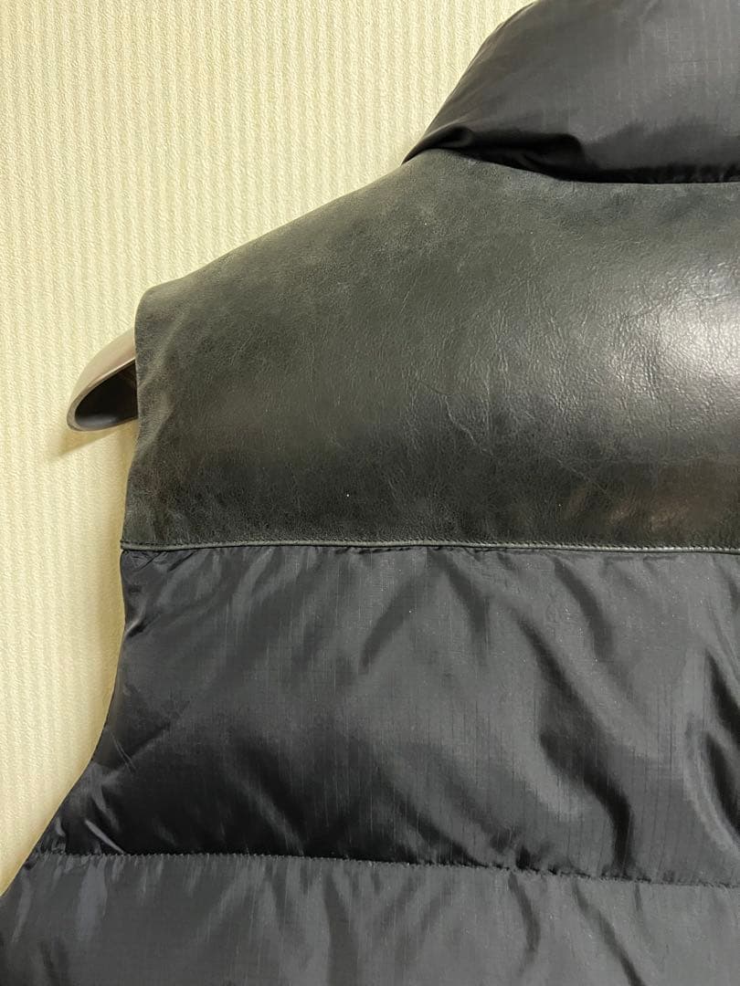 【希少】THE NORTH FACE ダウンベスト L 黒　裏地ペイズリー