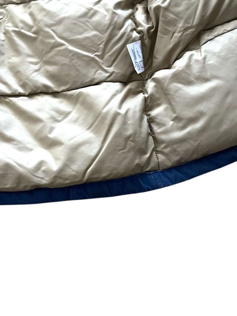 THE NORTH FACEノースフェイス茶タグ ダウンベストS紺ネイビー