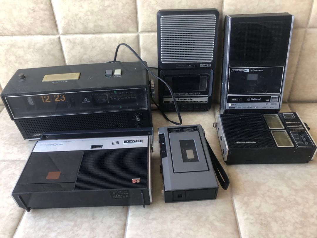 SONYカセットテープレコーダTC‐1150などまとめ5台ジャンク(G20)