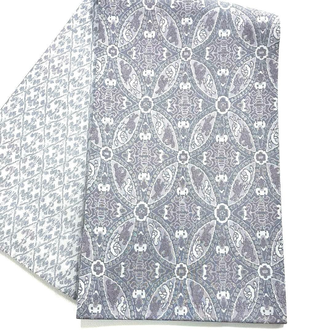 専用帯5038 4938 二点セット●高級 正絹 両面全通 リバーシブル 袋帯