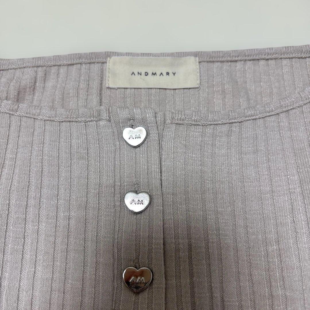 トップス andmary Dorothy heart tops