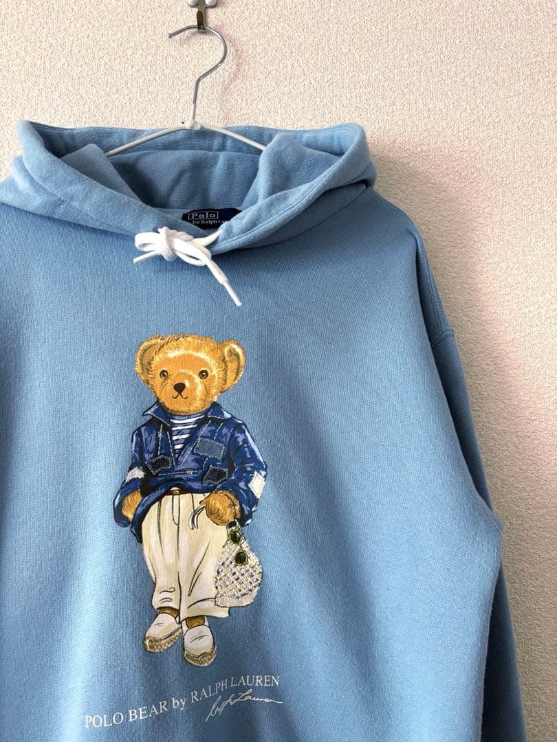 POLO Ralph Lauren ポロラルフローレン 水色パーカー　XS