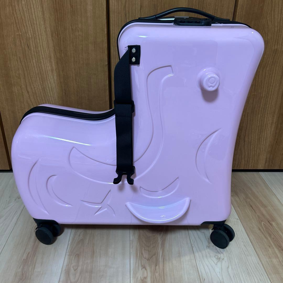 [NORICCO]ノリッコ子どもが乗れるキャリーケース　ベビーピンク