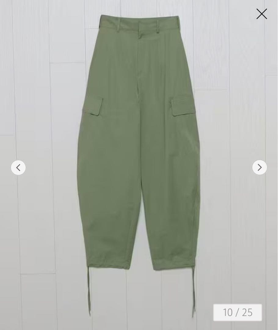 ＜H エイチ＞カーゴパンツ　オリーブグリーン