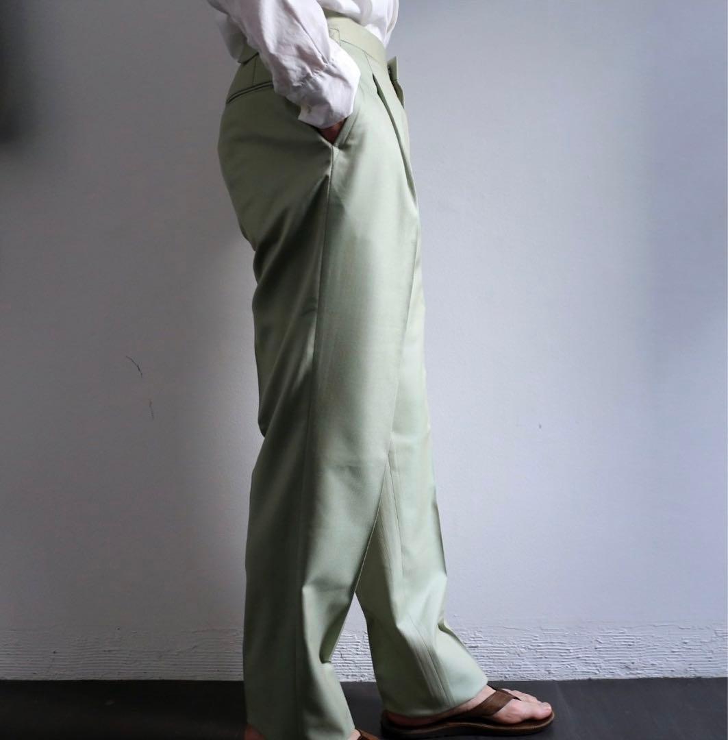 【世界一点・新品未使用】fendart one-tuck wool slacks