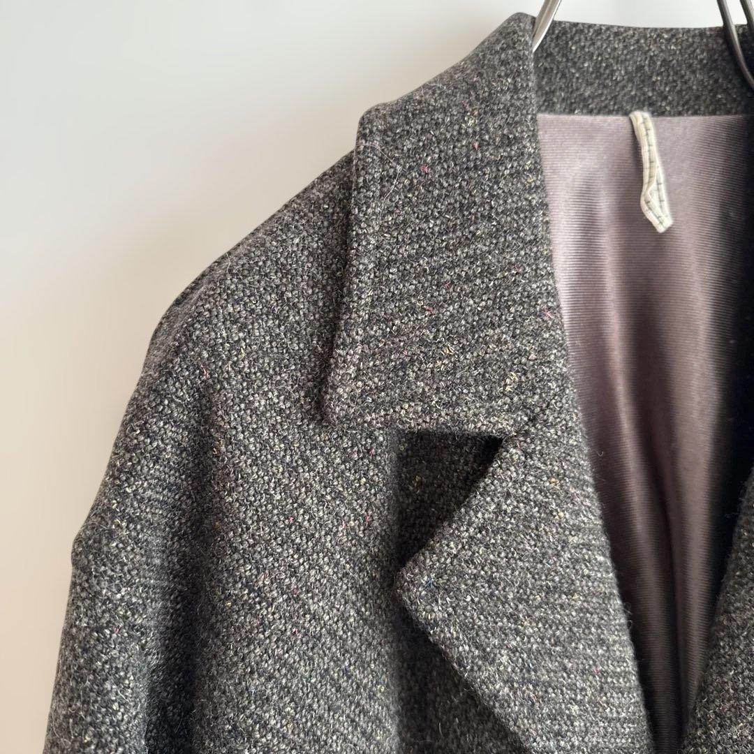 ms braque グリーン系 チェスターコート ウール混紡