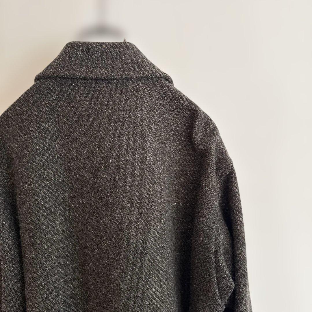 ms braque グリーン系 チェスターコート ウール混紡