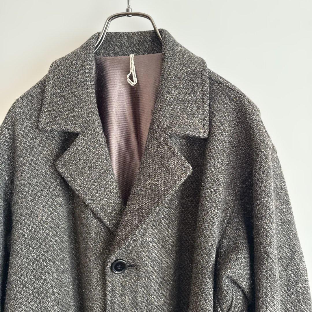 ms braque グリーン系 チェスターコート ウール混紡