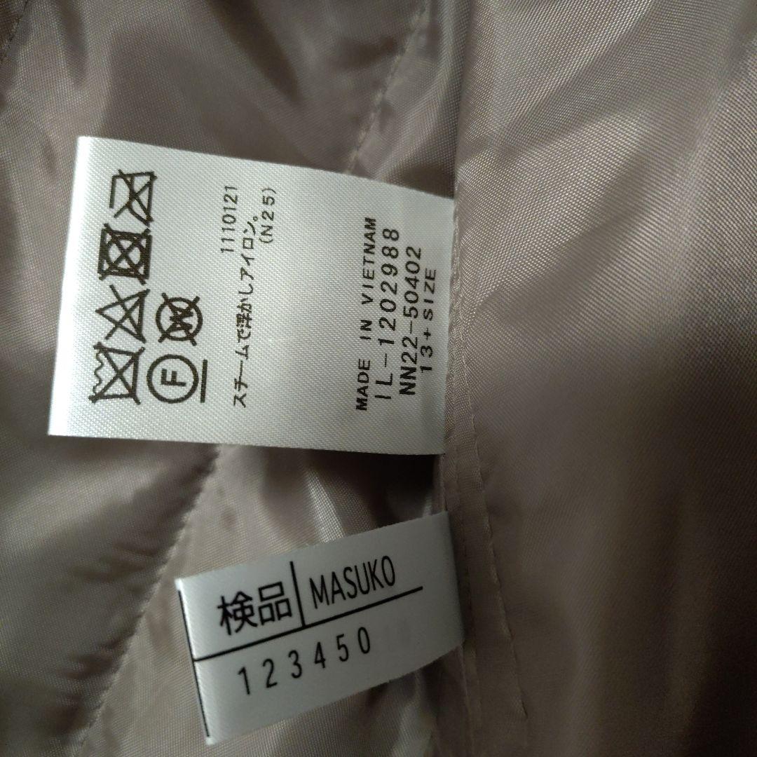 Leilian フード付きピンクトレンチコート　13＋サイズ