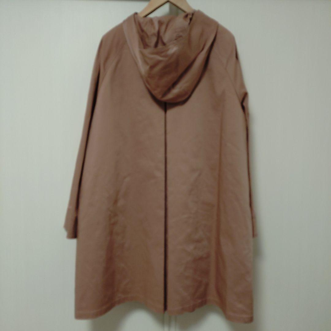 Leilian フード付きピンクトレンチコート　13＋サイズ