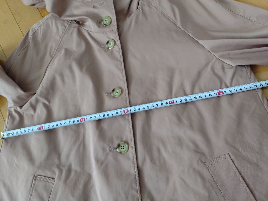 Leilian フード付きピンクトレンチコート　13＋サイズ