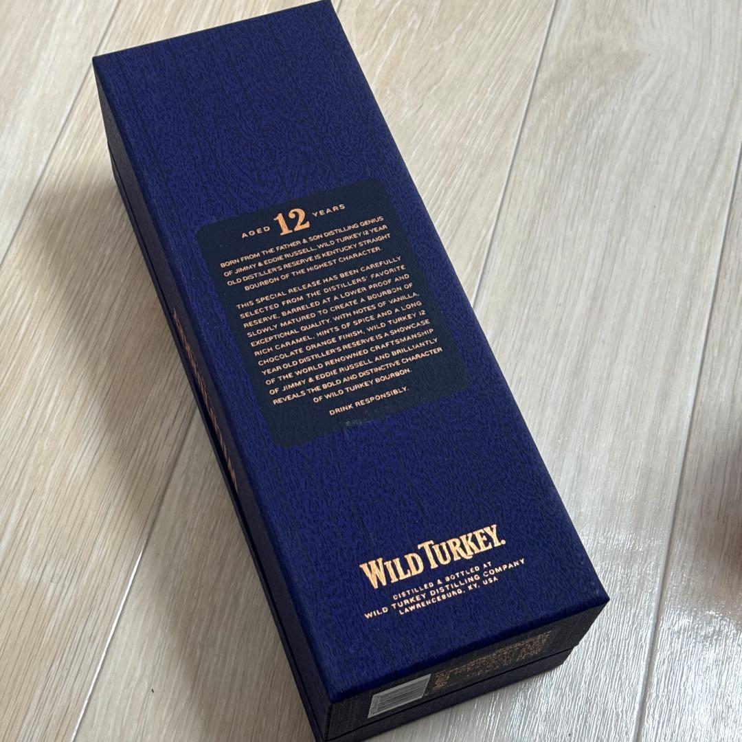 【18:00まで即日匿名配送】ワイルドターキー12年 箱付き
