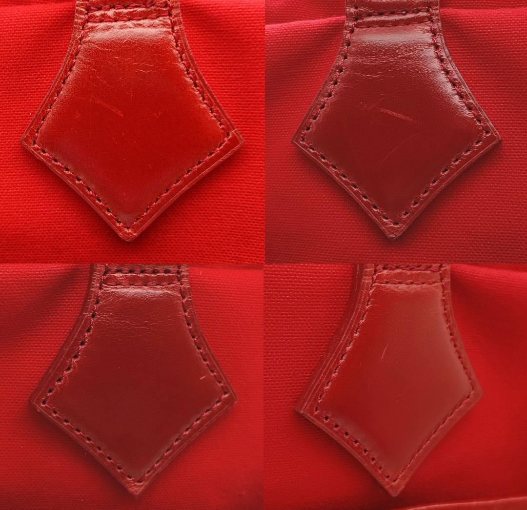 Vivienne Westwood MAN 2WAYバッグ キャンバス×レザー赤