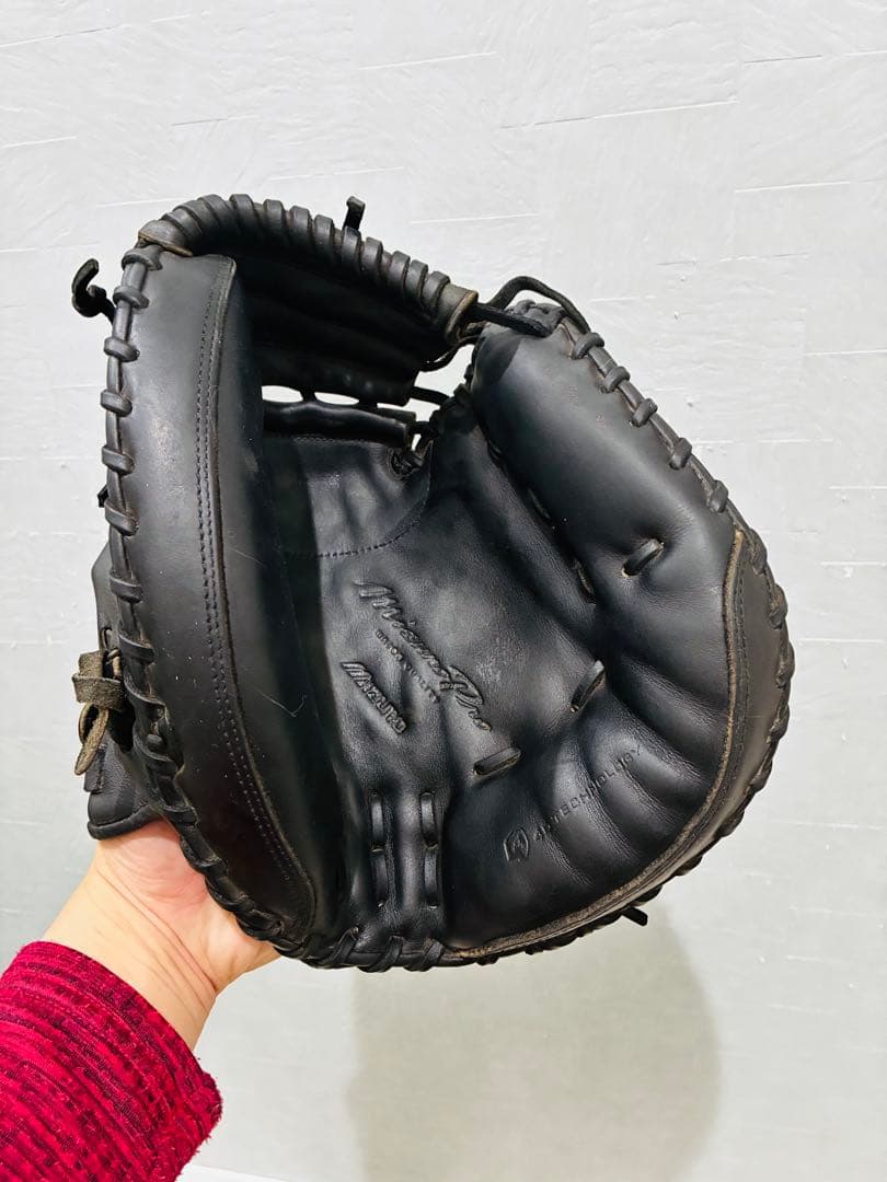 超希少 ミズノプロ 硬式用 キャッチャーミット 最高級 ビッグMラベル 極美品