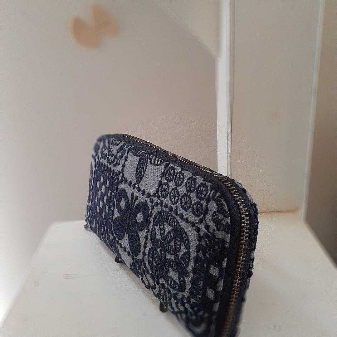 【専用】forest tile◆布製ロングウォレット