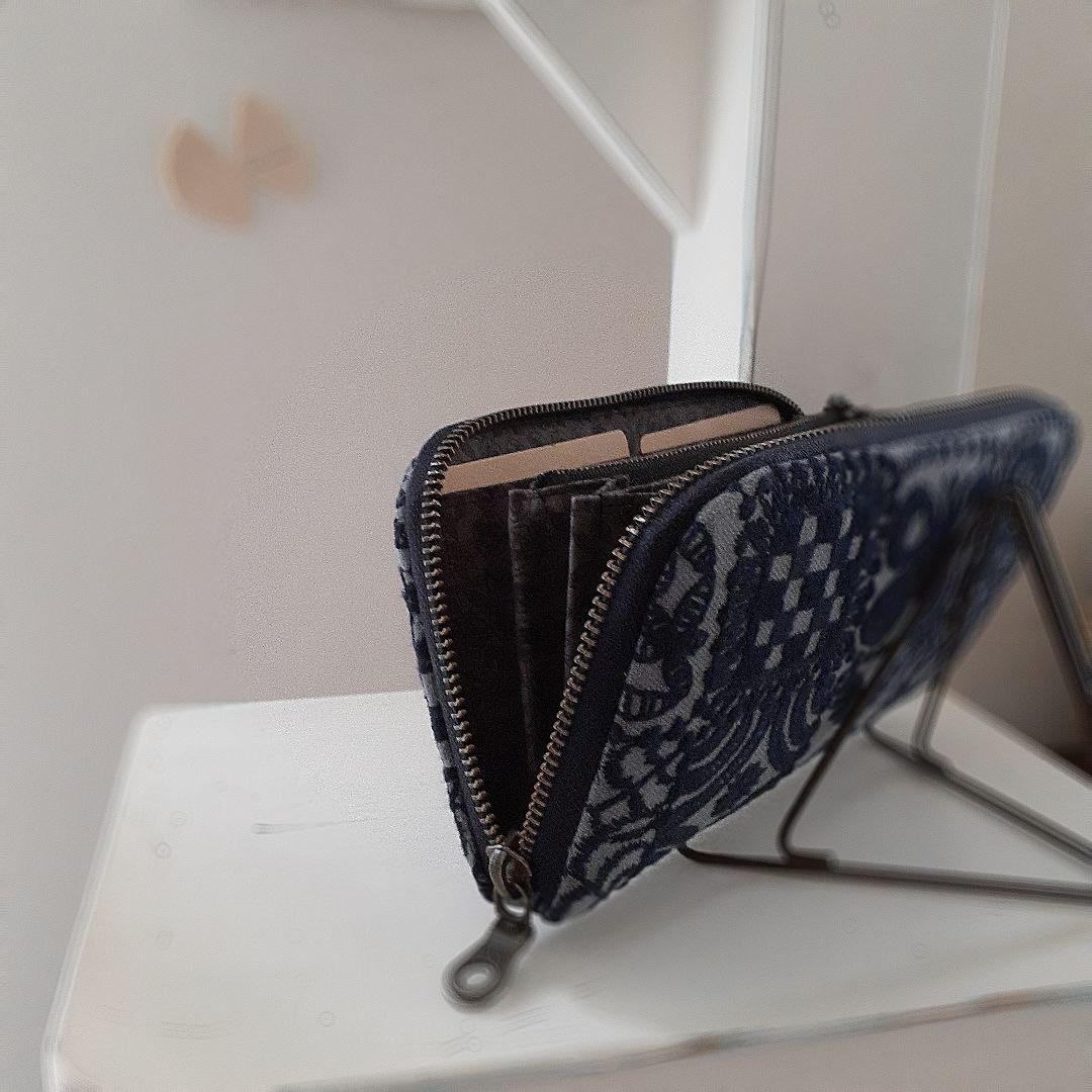 【専用】forest tile◆布製ロングウォレット
