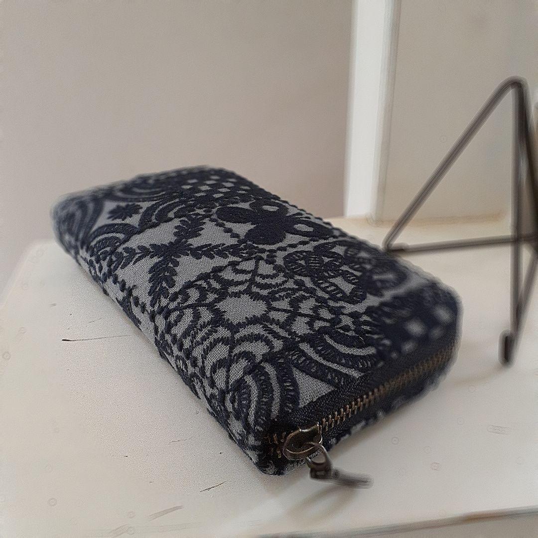 【専用】forest tile◆布製ロングウォレット