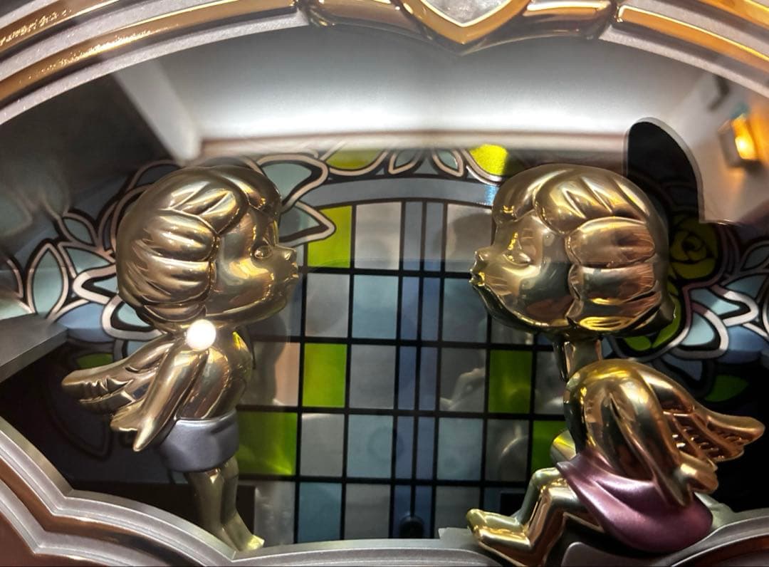 CITIZEN 天使の飾り付き　希少シチズン 電波掛け時計 人気6曲 メロディ