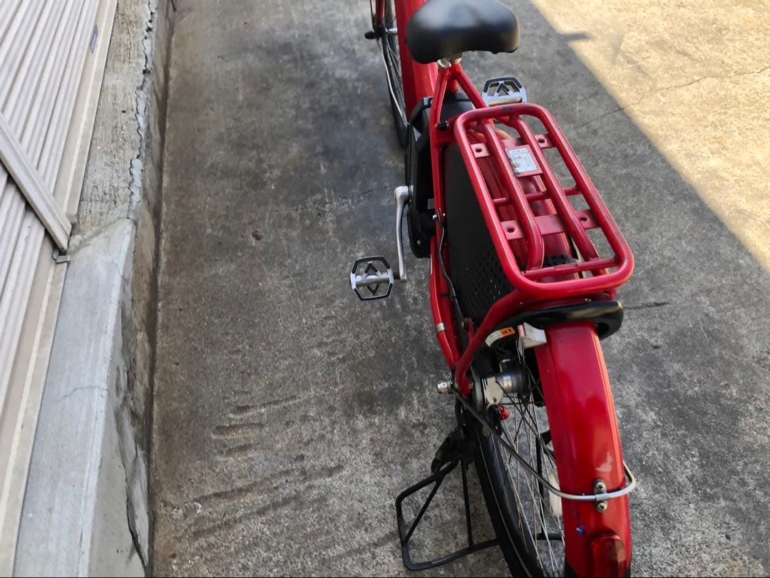 ブリヂストン新機種電動アシスト自転車ハイディB26インチレッドアルミボディー